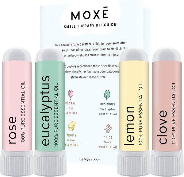 MOXE Smell Training Kit, Made in USA, 4 Essential Oils for Olfactory Regeneration and Natural Therapy