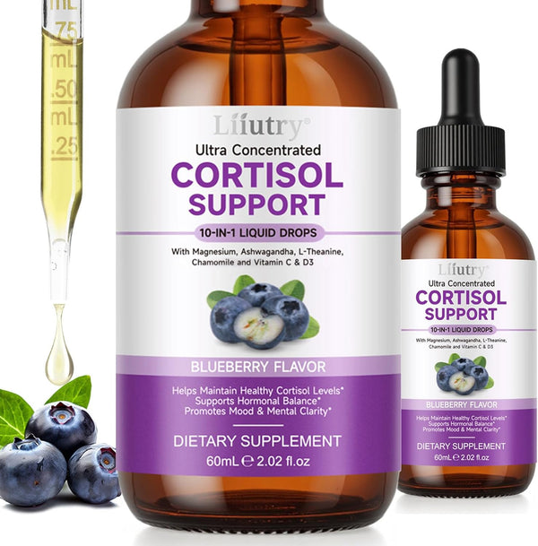 QZFICNJY Cortisol Supplements for Women & Men, Cortisol Reducer 10 In 1 Cortisol
