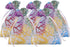 Tvoip 100Pcs Organza Drawstring Pouches, Coral Pattern Jewelry Packaging Bags (Mix) 4x6" (10x15cm)