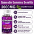 Quercetin Gummies - 60 Gummies (2 Pack) - Extra Strength Immune System Booster with Bromelain, Vitamin C, Zinc &