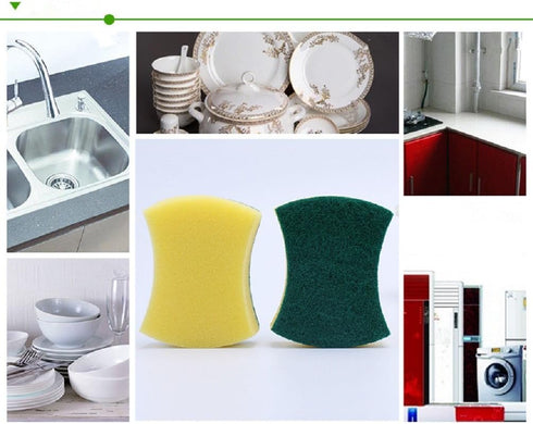 Sponge(Pack 24) Kitchen Cleaning Sponge,Eco Non-scratch for Dish,Scrub