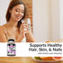 Kaya Naturals Hair Skin Nail Capsules with Biotin, 30 Count Capsules, Hair Support Vitamins, Vitamin D, B-12, Folic Acid