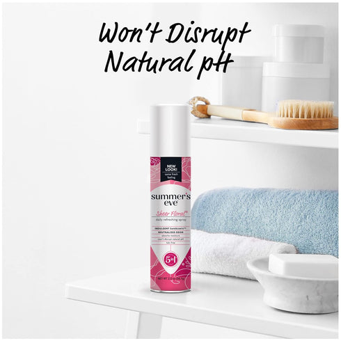 Summer's 2 oz Pack 6 Eve Freshening Spray | Sheer Floral | Size | of | pH Balanced, Dermatologist & Gynecologist Tested