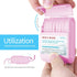 Holy Rose Pink Dental Floss Picks, 104 Count with 2 Travel Cases, Mint Flavored Oral Care Tool