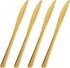 100 Pieces Gold Plastic Silverware Set, Heavy Duty Disposable Combo - 40 Forks, 30 Knives, 30 Spoons for Parties