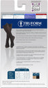 Truform Women's Compression Stockings, 20-30 mmHg, Knee High Length, Open Toe, Black, Medium