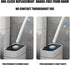 Snofrid Toilet (1, (36 Disposable Brush with Holder & Refill Heads - Hygienic Sanitary Toilet Cleaner for Easy