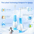 SEAGO Toddler Electric Toothbrush for Ages 0-3, Smart Timer, Suction Base, 4 Replacement Brushheads (Blue-C)