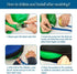 Inflatable Turning Pillow, U-Shaped Bedridden Positioning Device with Removable Polyester Cover, Nursing Aid