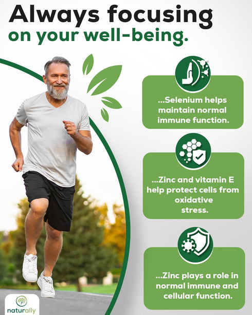 livenaturally 120 Prostate Health Supplement for Men, Advanced Formula with Saw Palmetto, Pumpkin Seed, Stinging Nettle