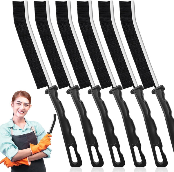 Crevice Cleaning Brush - 6 Pack Small Cleaning Brushes for Grout, Toilet, Shower Tile, and Household Use
