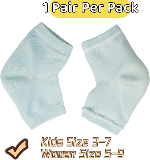 Gel Heel Strap for Kids, Heel Sensitivity Relief from Severs Disease, Plantar Fasciitis, Size Kids 3-7/Women 5-9 (1