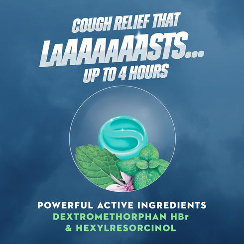 Mucinex Instasoothe Sore Throat Relief + Cough Relief, 40ct Lozenges with Alpine Herbs & Fresh Mint Flavor