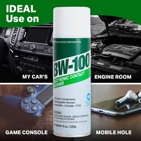 Non-Flammable Electronic Contact Cleaner Aerosol Spray - Safely Cleans Joycons, Computers, PCB and More - Quick Dry |