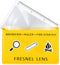 20 Pieces Fresnel Lens Credit Card Magnifier, Pocket Plastic Ruler for Solar Fire Emergency Bushcraft Survival