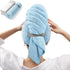 YFONG Large Towel Wrap for Women, Soft Microfiber Hair Drying Towel with Elastic Band