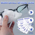 icepac 220 Lens Wipes for Eyeglasses - Pre-Moistened Individual Wrapped Eye Glasses Cleaning Wipes | Glasses Cleaner
