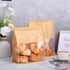 mekueeex 100 8.7 4.3 11 Inches Packaging PCS Paper Bread Bag for Homemade Breads, x x Kraft Bakery Bags with Tin Tie