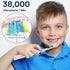 SEAGO Kids Electric Toothbrush, Sonic Soft Bristle Rechargeable, 5 Modes, Includes 4 Replacement Brush Heads, Ages 3-12