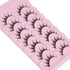Manga Lashes Natural Look False Eyelashes, 3D Volume Mink Wispy Fluffy Spiky Pack, Korean Japanese Cosplay, 7 Pairs by