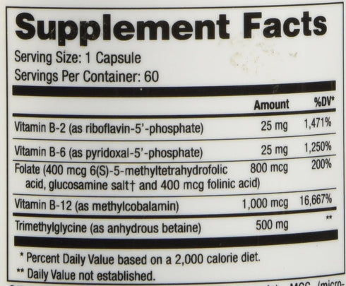 NuMedica Methyl-Plex B, 60 Vegetable Capsules
