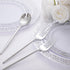 SUT 100 Pcs Silver Plastic Silverware, Disposable Forks and Spoons for Catering, Parties, Dinners