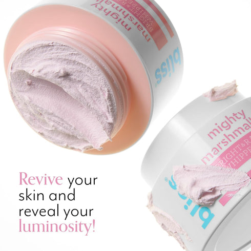 Bliss Mighty Marshmallow Brightening & Hydrating Face Mask - 1.7 Oz - Clean, Vegan & Cruelty-Free for All Skin Types