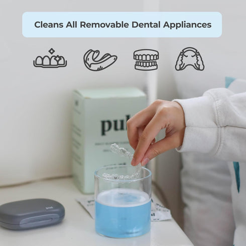 PUL Aligner Cleaner Tablets (Pack of 30) – For Cleaning All Clear Aligners, Invisalign & Retainers – Removes Odor,