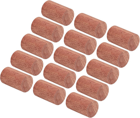 WIHFHGZ 15Pcs Set Wood Diffuser for Essential Oils, Rosewood Portable Mini Round, Aromatherapy - Passive Oil Release