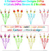 24PCS Reusable Ice Cream Drinking Straws for Kids Birthday Party Favors, Includes 2 PCS Cleaning Brushes (Ice Cream)