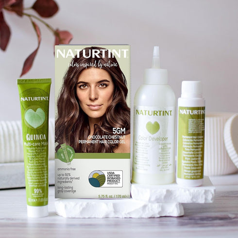 Naturtint 5GM Chocolate Chestnut Permanent Hair Color, Ammonia Free, Vegan, Cruelty Free, Pack of 1, Long Lasting