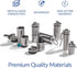 Slim Single Chamber Keychain Pill Holder - Waterproof Stainless Steel Pill Case, Compact with Customizable Chambers
