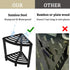 VOTZAAQ Stainless Steel Shower Stool, Double Layer Corner Shower Bench for Inside Shower, Shower Foot Rest for Shaving