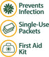 Globe Triple Antibiotic Ointment, 25 Pack 0.9g Single Packets for Minor Scratches, Wounds, Infection Prevention