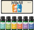 ESSLUX Fragrance Oil Set - Hawaii Scented Oils for Candle Making, Soap Making, and Diffuser Fresh Scents - 6x10ml.