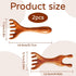 hinbkenla 2pcs 6 Five Touch Therapy Comb,Massage Claws,Saludea Fivetouch Therapy,Sandalwood Multi-Functional Handheld