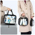 PACKISM Clear Toiletry Bags - 3 Pack Waterproof Clear Makeup Bags with Handle, Large Opening Travel Accessories, Black