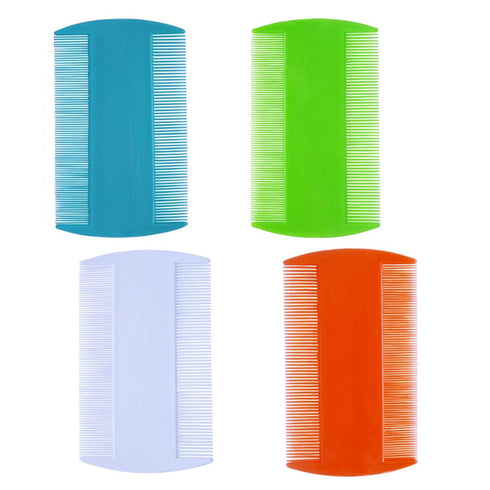 zYoung 4 Pcs Double Sided Fine Tooth Hair Comb Set