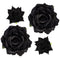 Rose Hair Clip Flower Hairpin Brooch, 4 Pcs Fabric Floral Clips for Wedding Party and Mother's Day