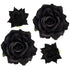Rose Hair Clip Flower Hairpin Brooch, 4 Pcs Fabric Floral Clips for Wedding Party and Mother's Day
