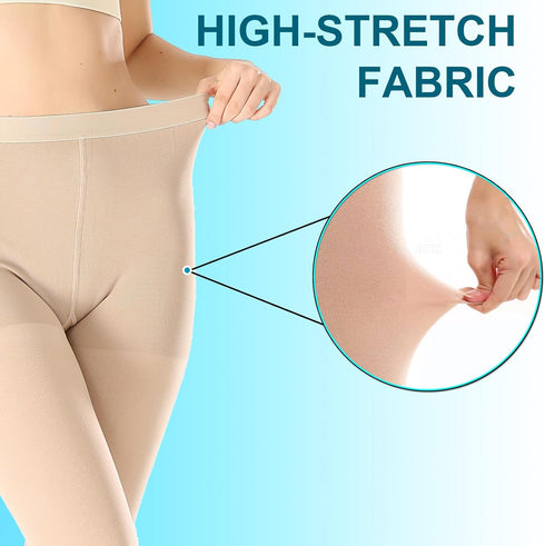 Men,20-30mmHg Medical Compression Pantyhose For Women & Graduated Support Hose Tights,Opaque Open Toe Waist High