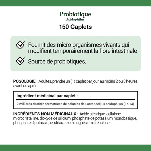 Nature's Bounty Acidophilus Probiotic, 2 Billion, 150 caplets
