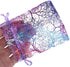 Stratalife 50PCS Organza Jewelry Gift Bag 4x6 Inches Purple Coralline Pattern Drawstring Pouches for Party Favor
