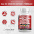 Clean Nutraceuticals Tart Cherry Extract Capsules 20,000mg, 120 Ct - with Turmeric 8000mg, Moringa 4000mg, Cranberry