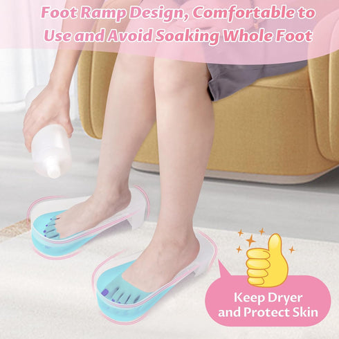 Yokilly Toe Nail Soaking Bowl, 2 PCS Shoe Design Foot Bath Soak Tub for Acetone Proof Pedicure Foot Spa