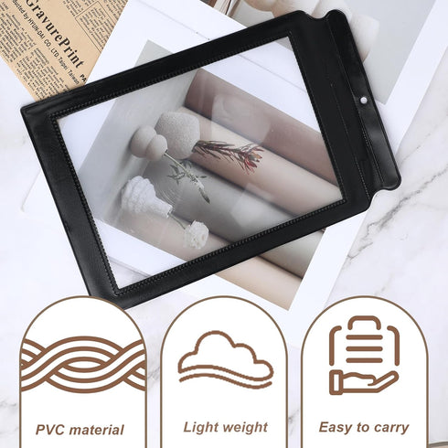 XLIUAX 5X Full Page Magnifier for Reading, Handheld Full Book Page Magnifier Glass Bendable Book Magnifying Glass