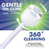 Brilliant Oral Care Adult Toothbrush, Soft Bristles, Round Head, All-Around Clean for Teeth and Gums, Clear, 3 Pack