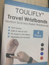 TOULIFLY Travel Wristbands, Black/Grey/Blue/Red