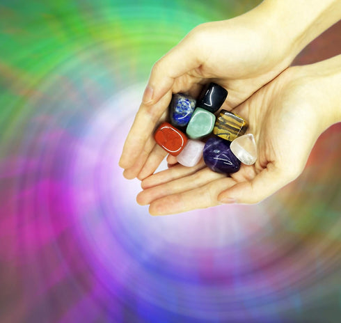 Chakra Stones Healing Crystals Set of 8 for Crystal Healing Meditation, Reiki, Worry Stones, and Palm Stones
