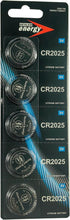 Sealed Energy CR2025 3V, Pack 5 Lithium Battery, of - USA